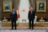 Erdoğan ve Caparov, Cumhurbaşkanlığı Külliyesinde Bir Araya Geldi