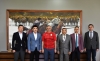 Futbol Federasyonu Başkanı Manas’ı Ziyaret Etti