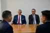 Rektör Ceylan, Manas Mezunu Meclis Basın Sözcüsü Ruslanov’u Ziyaret Etti